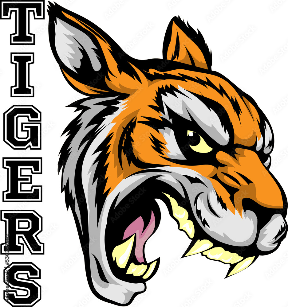 Fototapeta premium Tigers Sports Mascot
