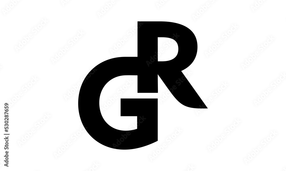 symbol GR letter alphabet logo symbol GR letter alphabet logo