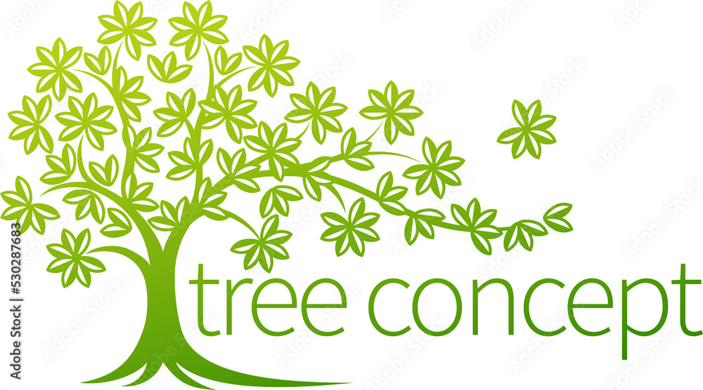 Tree Concept Icon Tree Concept Icon