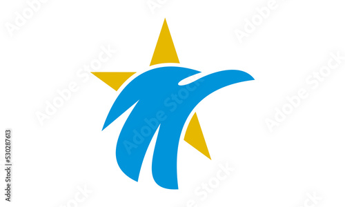 elegant star eagle logo