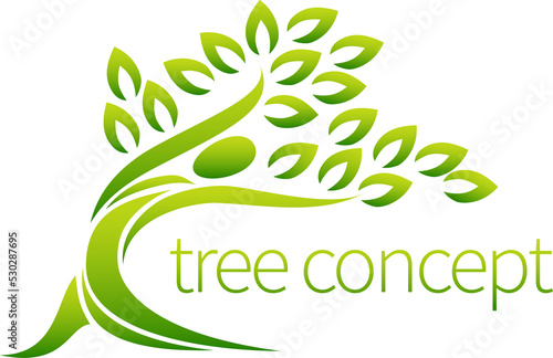 Person tree icon