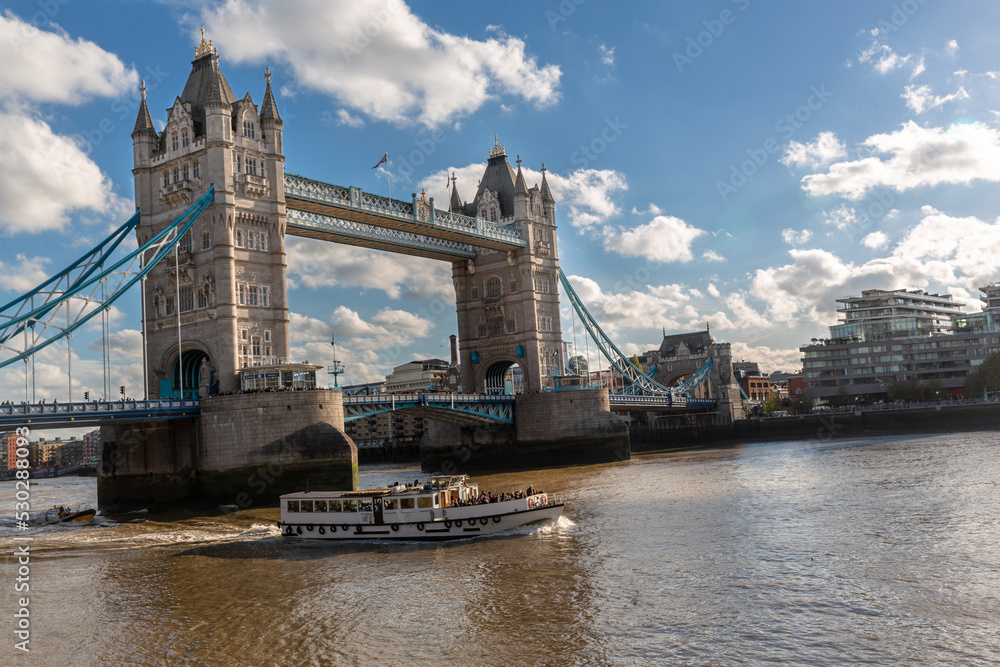 tower bridge in london at sunny day - London UK