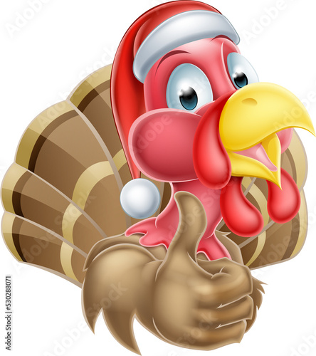 Cartoon Christmas Turkey
