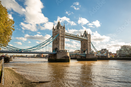 Photography tower bridge in london at sunny day - London UK