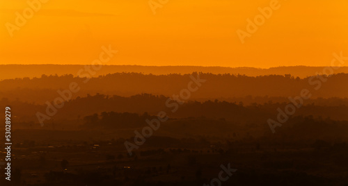 Wallpaper Mural The sky in Twilight time with Layers of mountain Torontodigital.ca