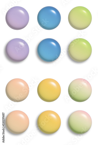 半球体　ボタン