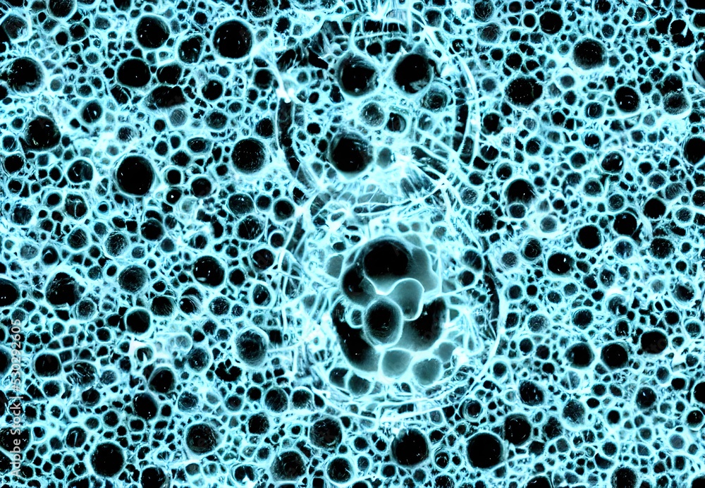 Illustration. Virus bodies, detailed macro view. Illustration. Virus bodies, detailed macro view.