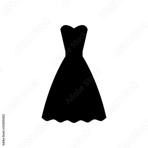 Dress icon vector set. frock illustration sign collection. Fashion symbol or logo.