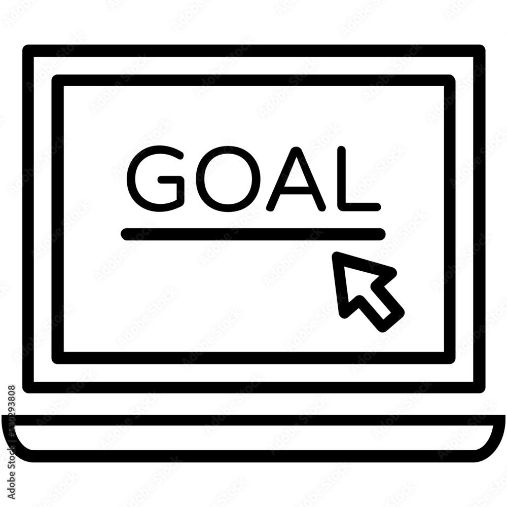 Goal Line Vector Icon