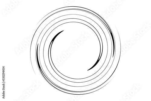 Circle line spiral frame. Frame round lines. Futuristic ring with effect halftone. Border curved. Abstract faded circle. Semitone wavy shapes spin rounded. Circular radial boarder. Vector border.