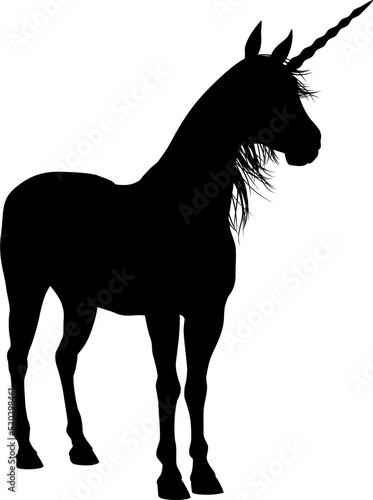 Silhouette of Unicorn photo