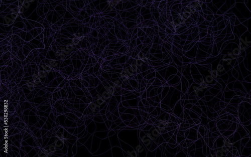 Fototapeta Naklejka Na Ścianę i Meble -  Dark Purple vector pattern with random forms.