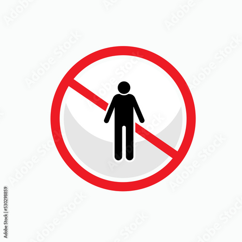 No Racism Icon. Equality Sign Symbol - Vector.    