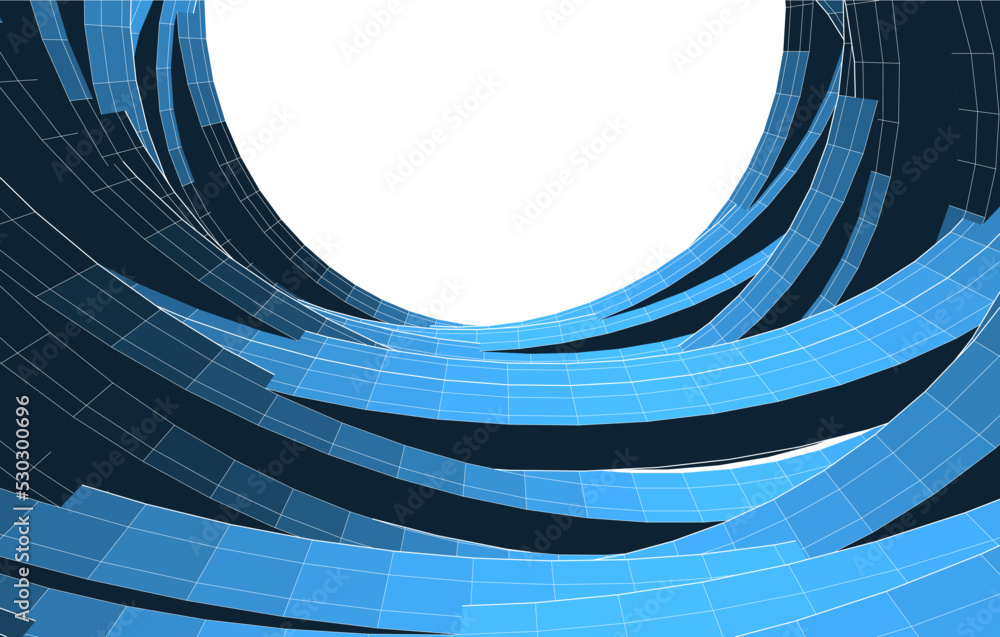  Modern architecture building 3d illustration