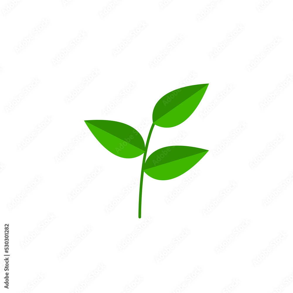 green leaf icon. with a white background green leaf icon. with a white background