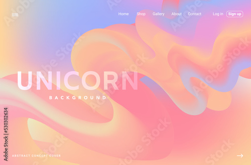 Unicorn gradient candy marshmallow multicolor backdrop. Soft Gradient Mesh background for Poster, Brochure, Advertising, Placard, Invitation Card, Music Festival, Night Club, Landing Page Website