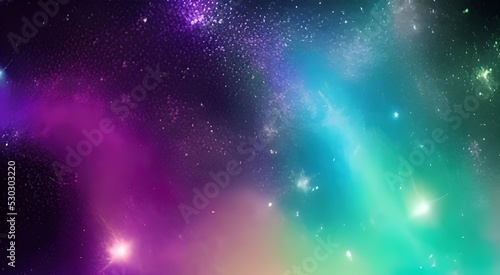 Space background. Realistic starry night. Cosmos and shining stars. Milky way and stardust. Color galaxy with nebula. Magic Infinite universe. illustration.