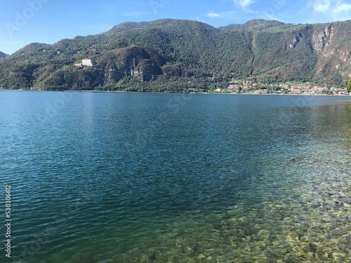 lake and mountains