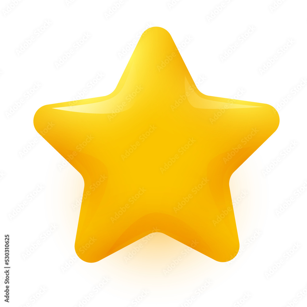 Golden star symbol isolated on white background. Golden star symbol isolated on white background.