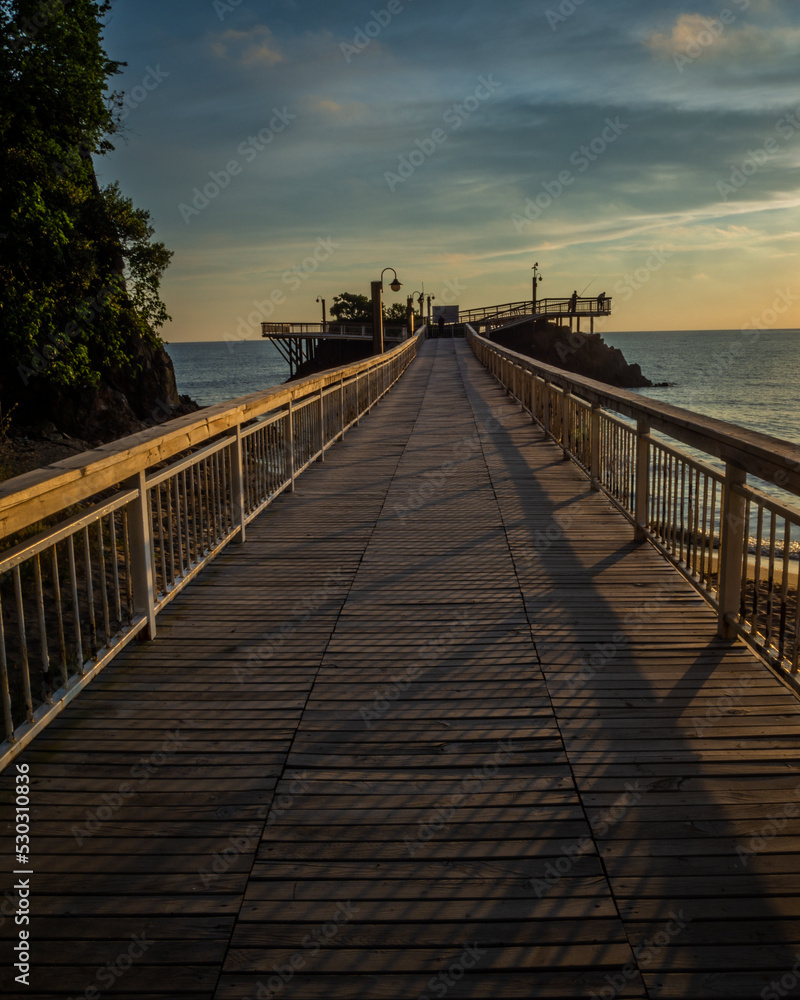 Naklejka premium columnar basalts