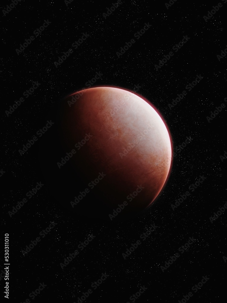 mars isolated, red planet in space, cosmic landscape, alien world. mars isolated, red planet in space, cosmic landscape, alien world.