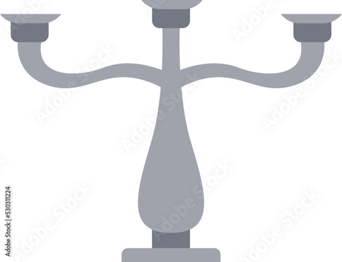 Vintage candlestick icon. Vector illustration
