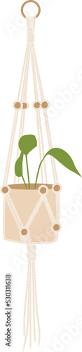 Home Decor_Natural Hand Woven Macrame Plant Hanger