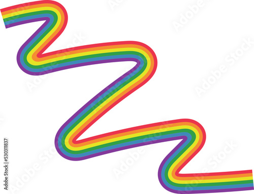 LGBTQ_Rainbow abstract line 