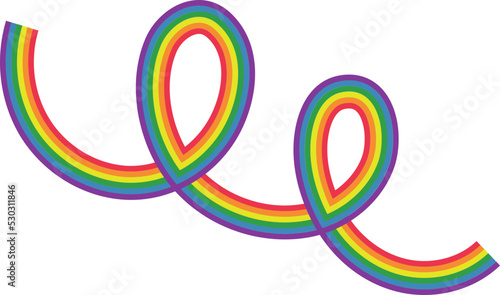 LGBTQ_Rainbow abstract line spiral