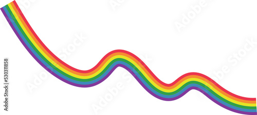 LGBTQ_Rainbow abstract wave line