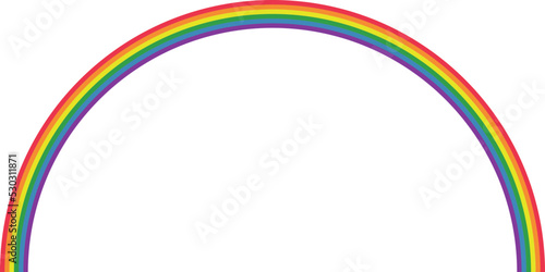 LGBTQ_Rainbow half circle line