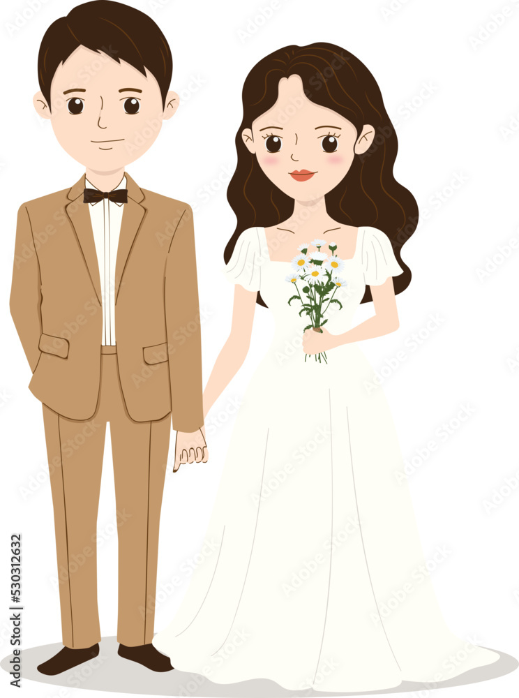 Bride&Groom_cartoon_vector Bride&Groom_cartoon_vector