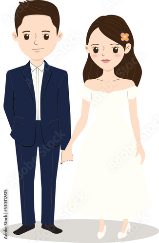Bride Groom_cartoon_vector