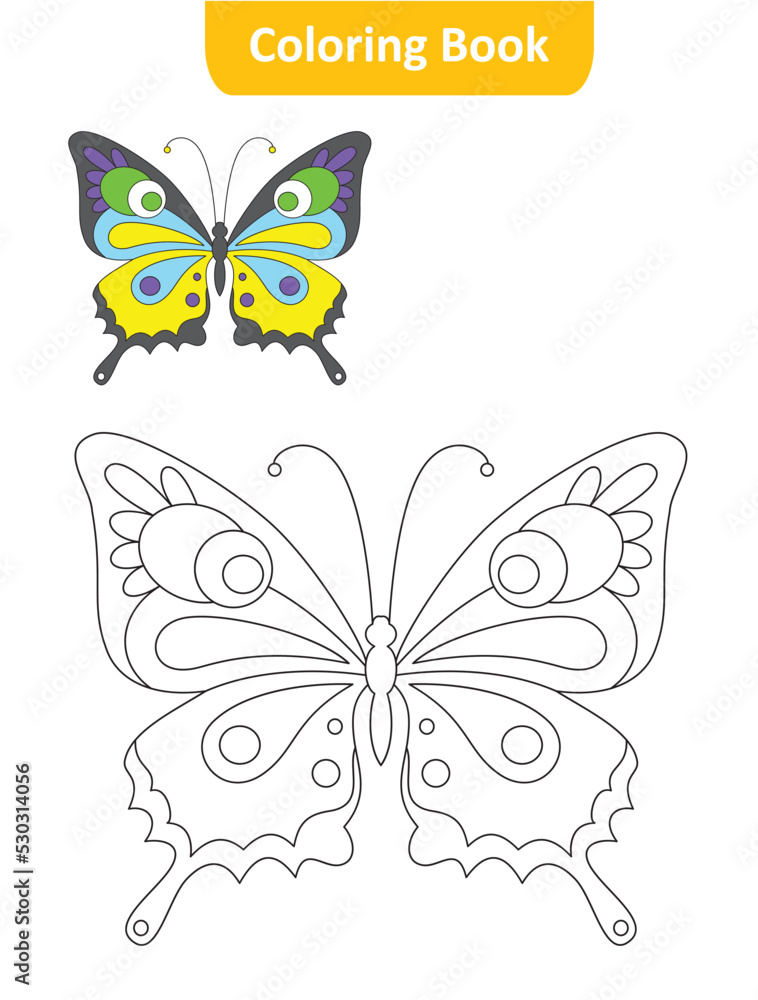 BEAUTIFUL BUTTERFLY COLORING PAGE BEAUTIFUL BUTTERFLY COLORING PAGE