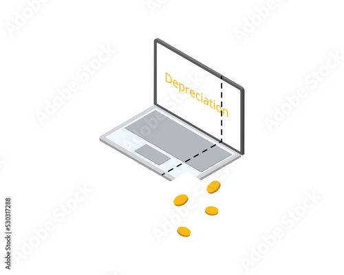 Depreciation is a reduction in the value of an asset with the passage of time