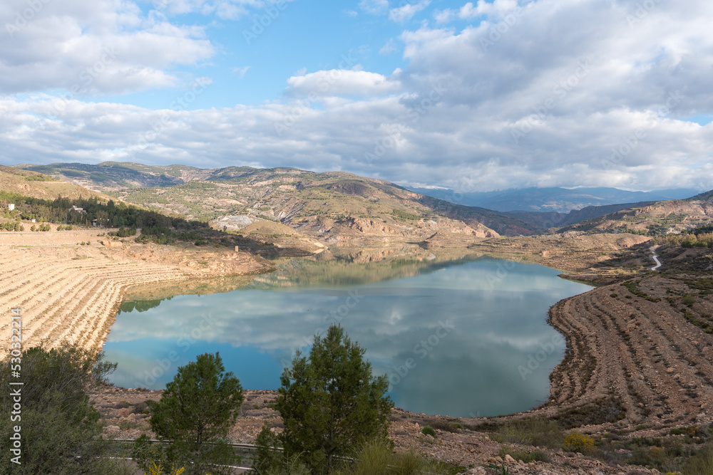Beninar reservoir in the south of Spain