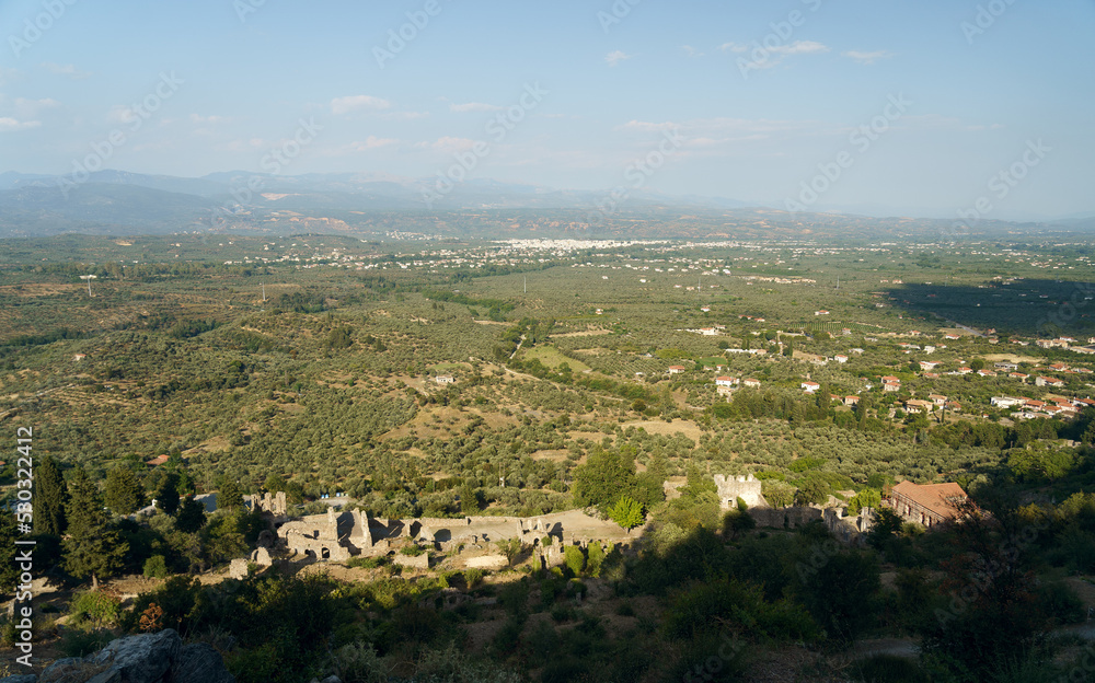 View from above at Mystras