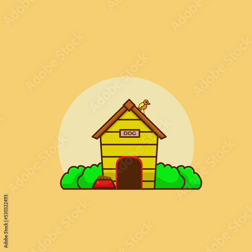 dog house vector illustration photo