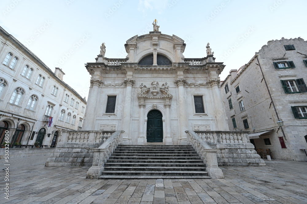 St Blaise's church in the old town of Dubrovnik.