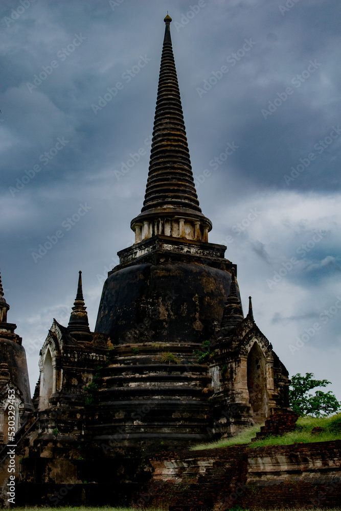 Naklejka premium temple city in Ayutthaya