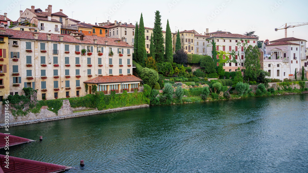 The wooden bridge at Bassano del Grappa The wooden bridge at Bassano del Grappa