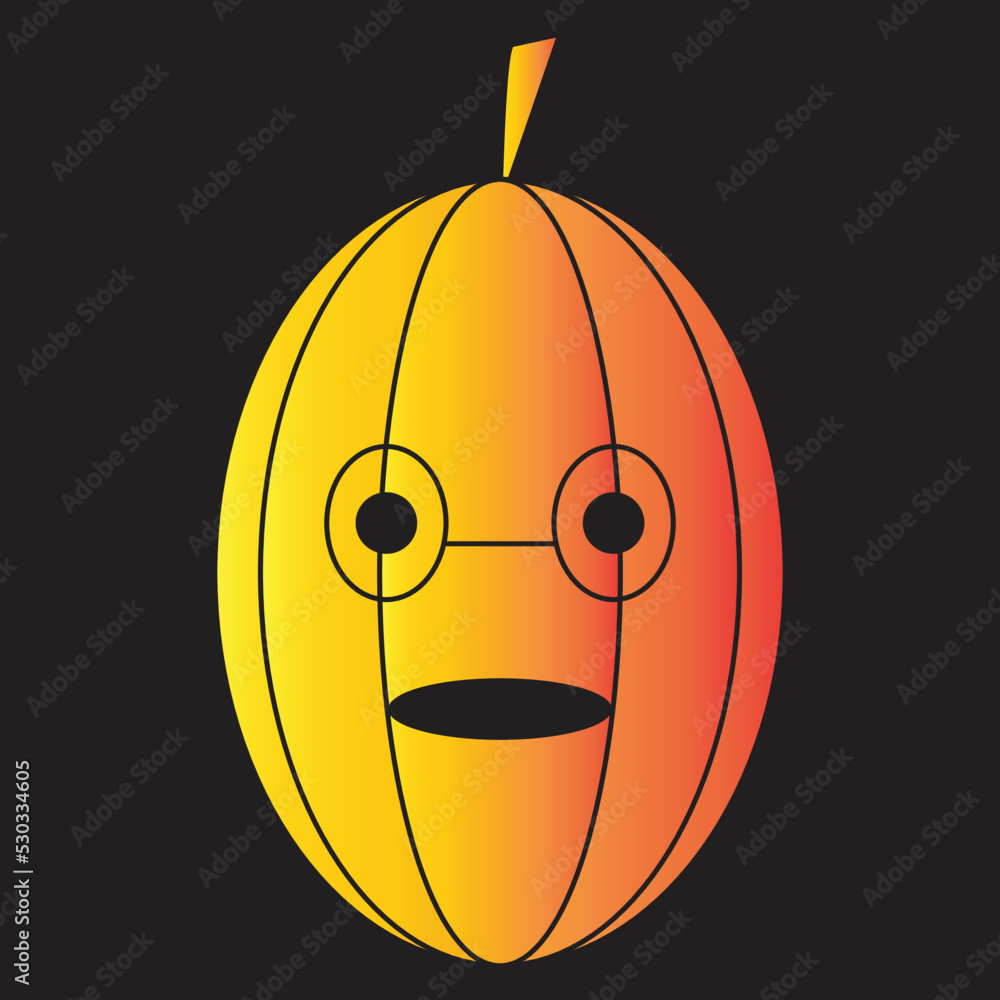 Halloween sticker illustration with flat design style Halloween sticker illustration with flat design style