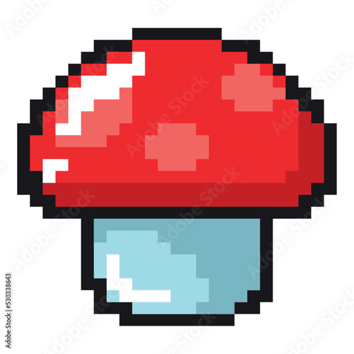 mushroom pixel art