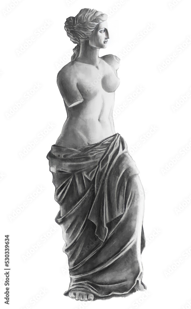 Venus de Milo graphic hand drawn Venus de Milo graphic hand drawn