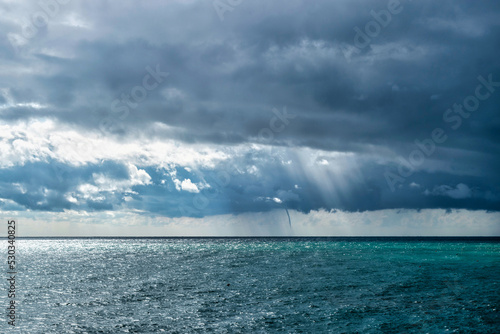 storm clouds over the sea