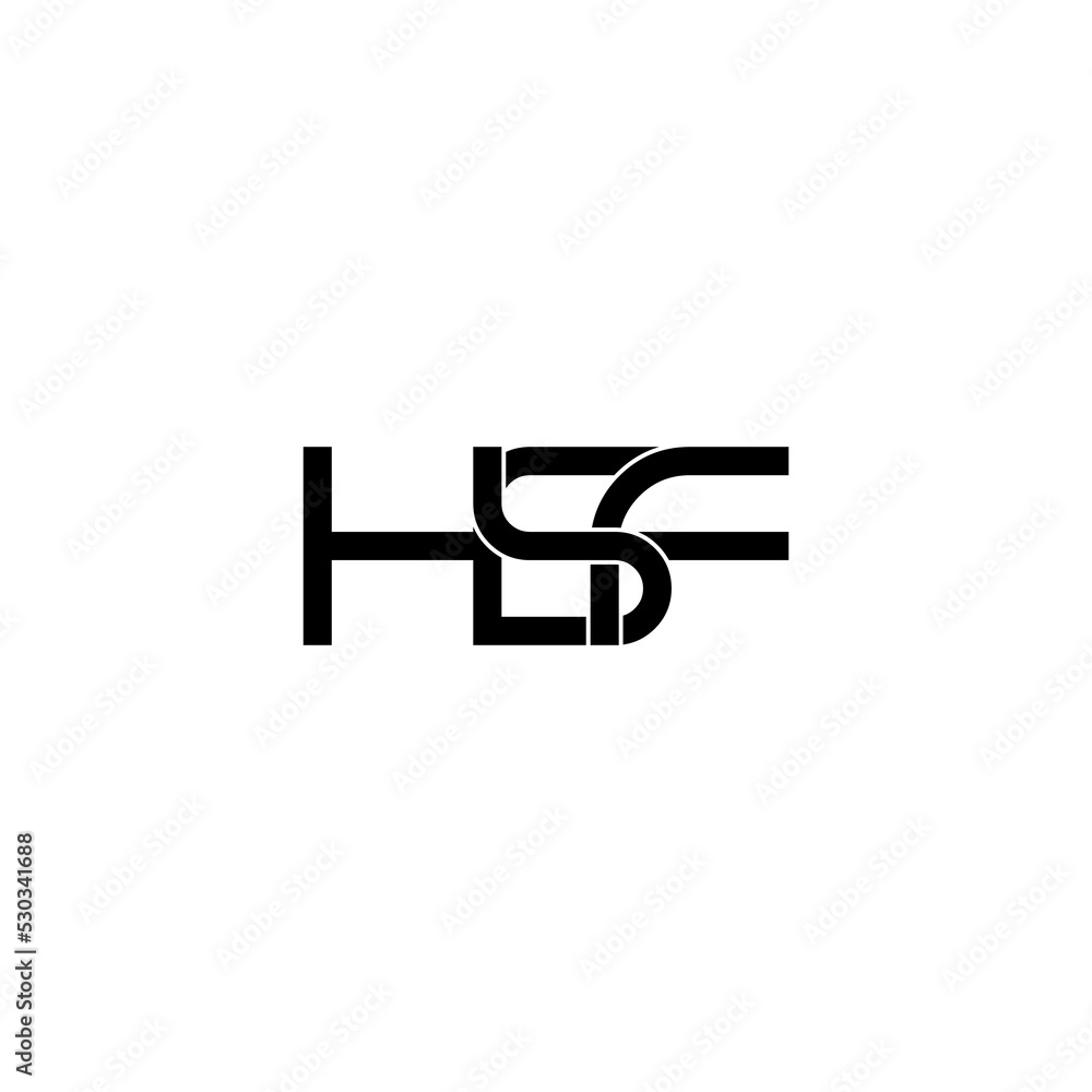 hsf lettering original monogram logo design hsf lettering original monogram logo design