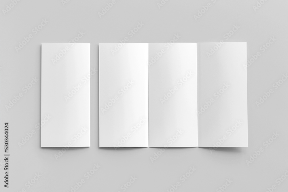 Blank tri fold brochure mock up Blank tri fold brochure mock up