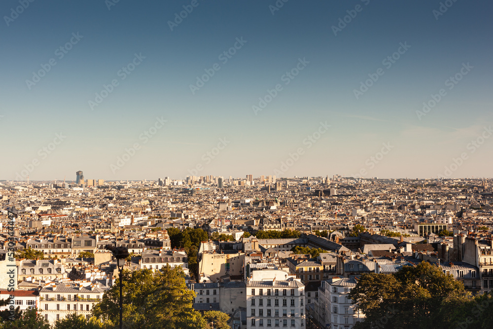 The city of Paris from its highest point in Montmartre, Paris