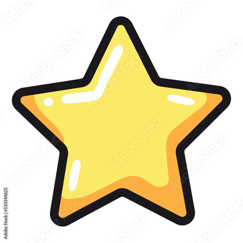 star cartoon icon