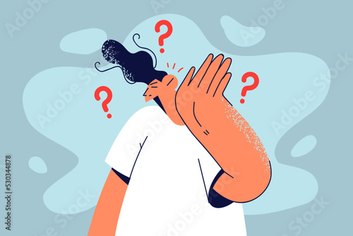 Man listening to gossips 